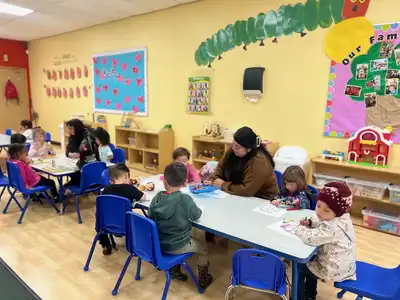 Background-screened and DOJ-cleared preschool teachers committed to child safety and well-being at Kids Adventure Learning Center